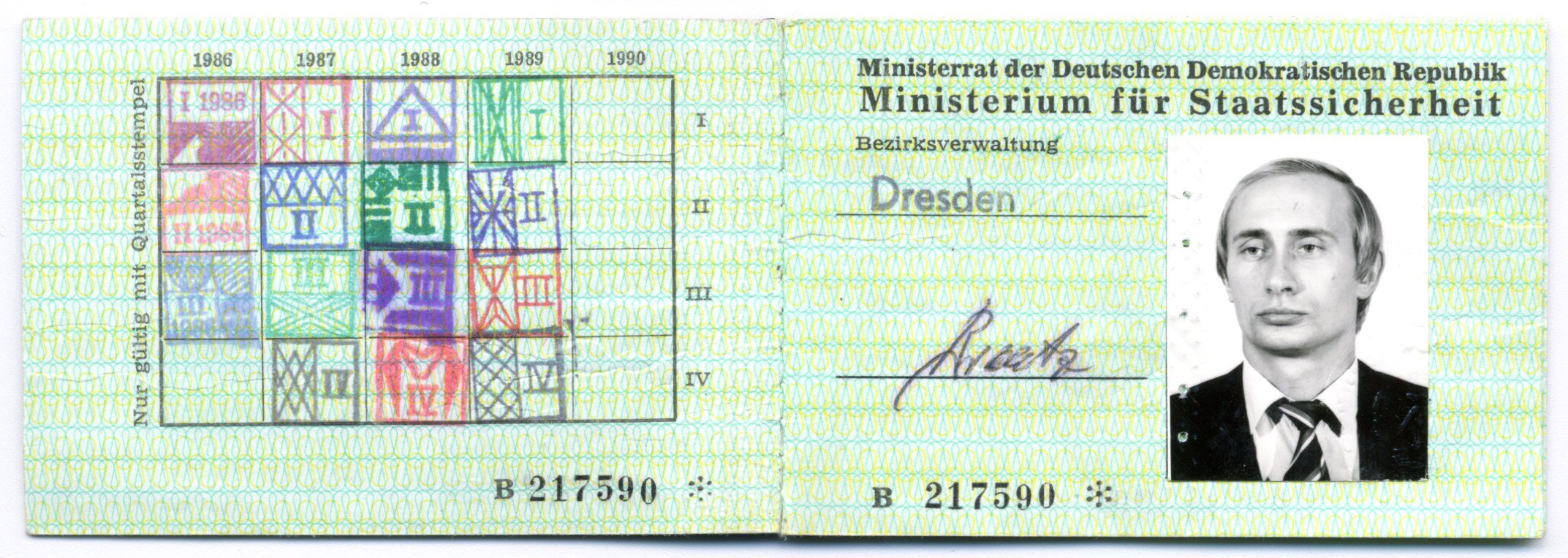 Putin Id Card